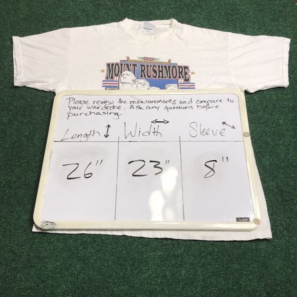 Vtg 90s Mount Rushmore Unisex TShirt Size XLarge Travel USA Black Hills Sturgis - Picture 6 of 6